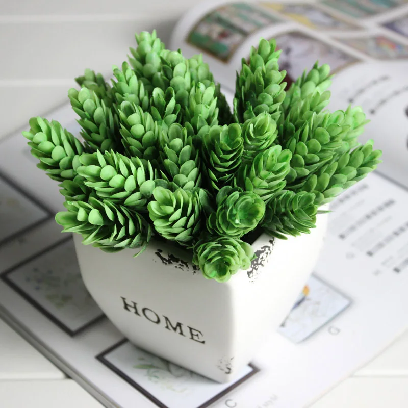 

Home Decor High Simulation Green leaf grass Plant Pineapple Grass Home Decoration Artificial Plant Flower Green