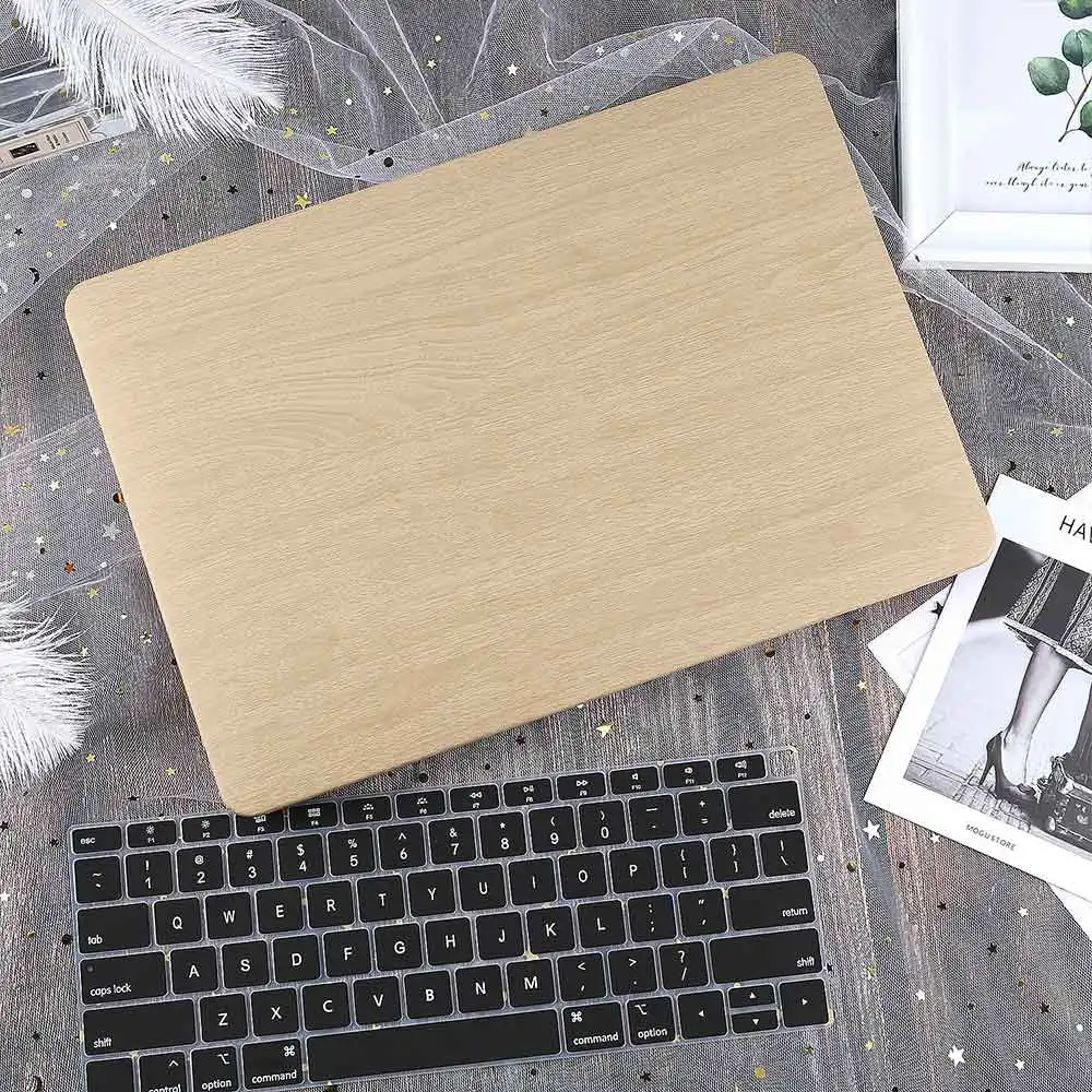 Экологический чехол для ноутбука из древней древесины для MacBook Pro 13 15 дюймов Air 11 13,3 Защитная крышка - Цвет: Хаки