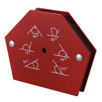 

New Hexagon Welding Positioner 50LB Magnetic Fixed Angle Soldering Locator Tools without Switch Welding Accessories