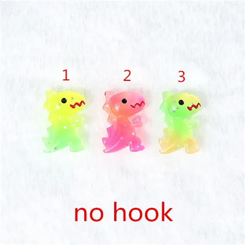 no hook 20 шт 19*13 мм мультипликационный динозавр Flatback Смола Кабошон разноцветные шармы для подвесных сережек diy - Окраска металла: no hook