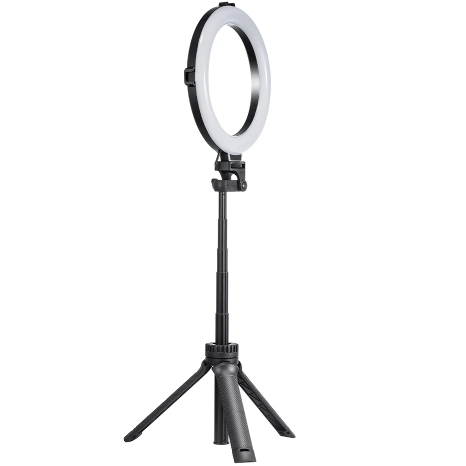 VIJIM 8 inch 20cm Selfie Ring Light with Tripod Stand Phone Holder Ring Lamp Desk LED Ringlight for Youtube Vlog Makeup