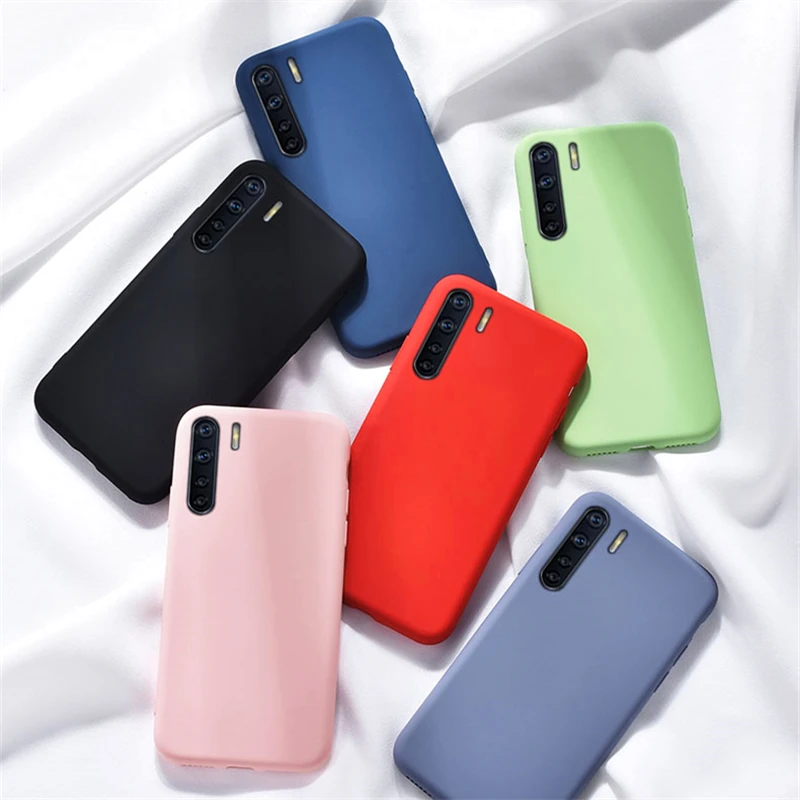 For OPPO F15 Case Rubber Liquid 