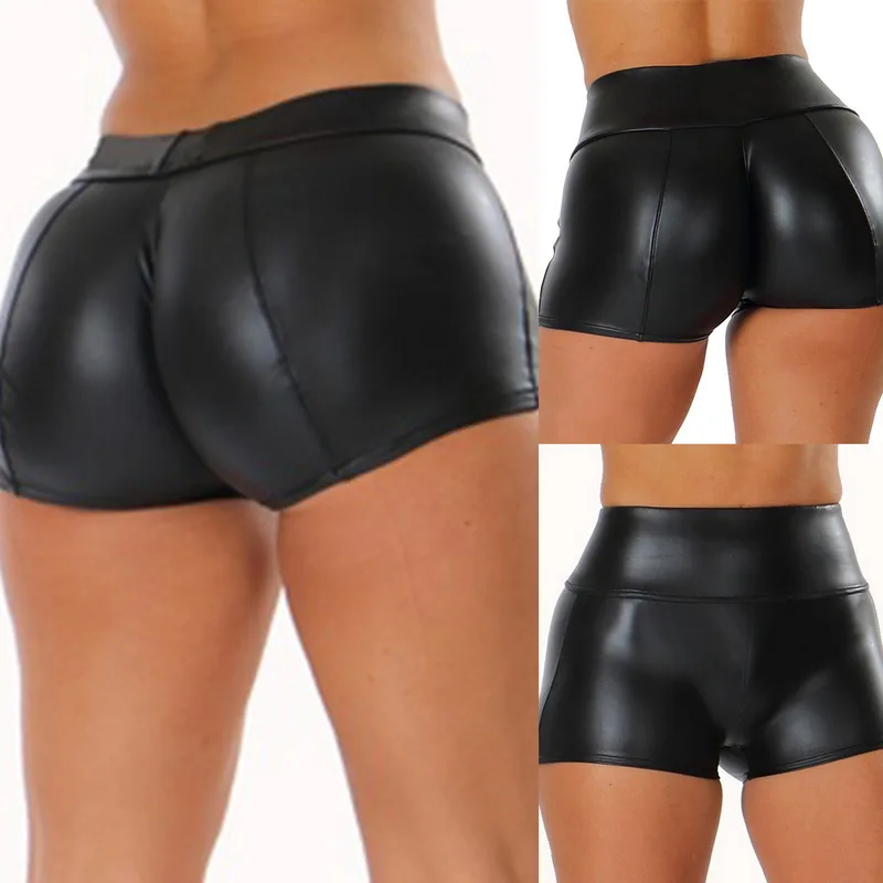 

Women Leather Pants Fashion Stretch Trousers Female Pencil Pants Gym Fitness Leggings Mujer Yoga Pants High Waist Leggings