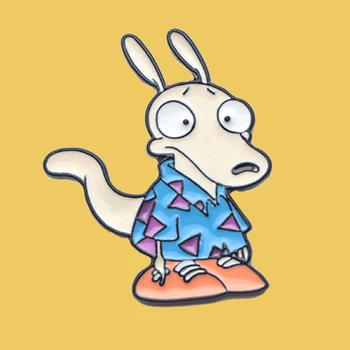 

O64 Wholesale 10pcs/lot Cartoon Dog Enamel Pin Brooches Cartoon Metal Brooch For Women Men Denim Hat Badge Collar Jewelry