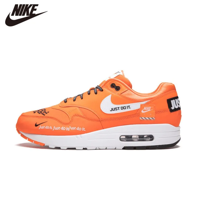 

New Arrival Authentic Nike Air Max 1 Just Do It Men's Running Shoes Sport Outdoor Sneakers Good Quality 917691-100