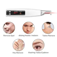 Красный/синий луч пикосекундная ручка USB перезаряжаемая Беспроводная лазерная пикосекундная ручка для удаления татуировки метка на коже шрам Веснушка моль красота