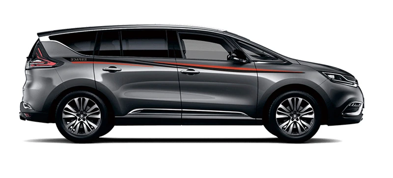 World Datong спортивные полоски, автомобильные наклейки для Renault S.A Espace MPV Mark Levinson, автомобильные наклейки с обеих сторон