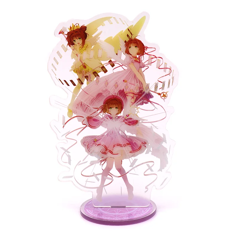 Аниме Cardcaptor искатель карт Sakura Li Shaoran прозрачная карта акриловая подставка фигурка настольное украшение Коллекция Модель игрушки Косплей Кукла