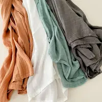 70% Bamboo 30% Cotton Baby Swaddle Muslin Baby Blankets Newborn Baby Deken Hydrofiele Doeken Baby Lange Bebe 1