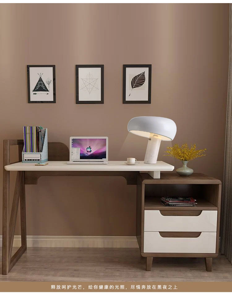 Скандинавский современный стол в стиле минимализм лампы для гостиной мраморный Настольный светильник Железный Снуп для чтения стол для учебы современный лобби для отеля лампа