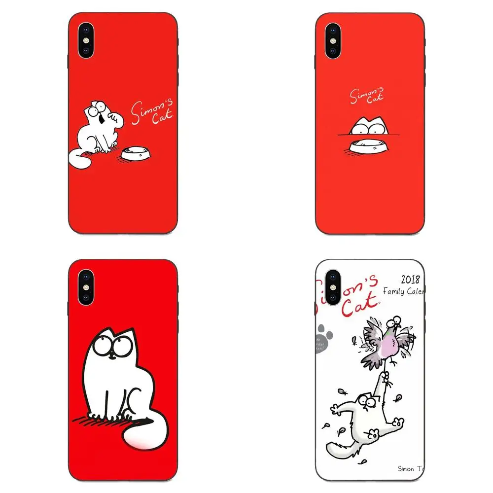 Чехол из ТПУ Забавный Милый Белый Кот Саймона для Huawei Mate 9 10 20 P8 P9 P10 P20 P30 Lite Mini Play Pro P