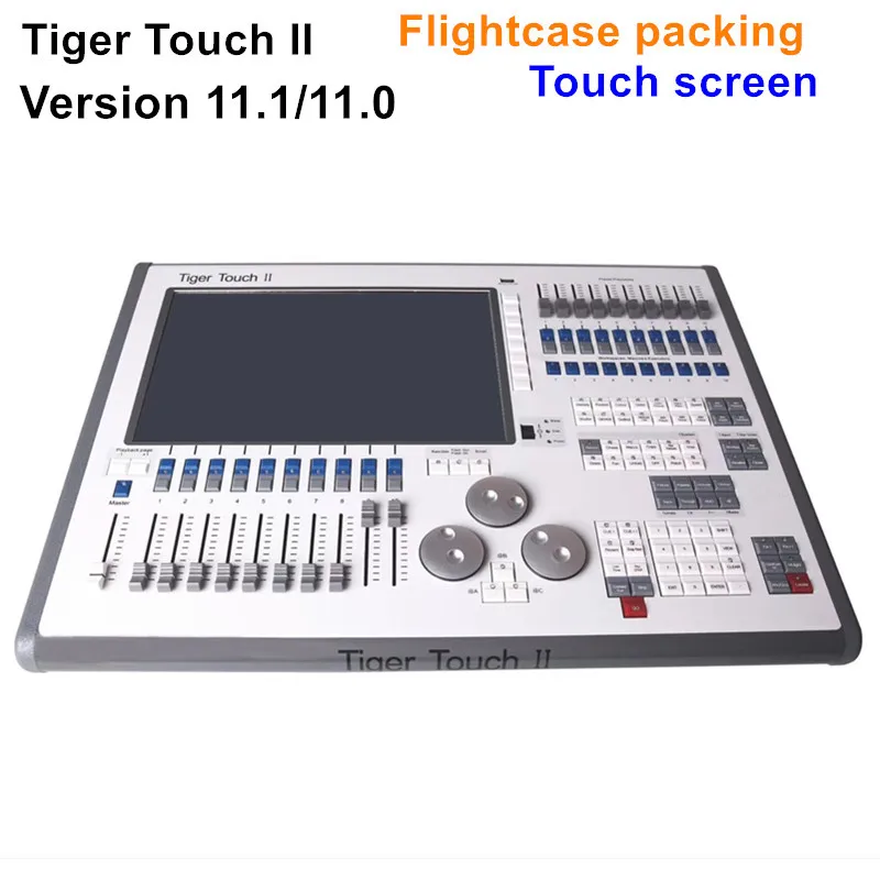 

i7 CPU Lastest version 11.1/11.0 Tiger touch II controller 12dmx512 output dmx512 console flightcase pack