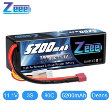 80C Zeee 11.1V 5200mAh Bateria Lipo 3S com Deans Plugue Hardcase Bateria para RC Car Truck Boat helicóptero Avião Modelos de Corrida