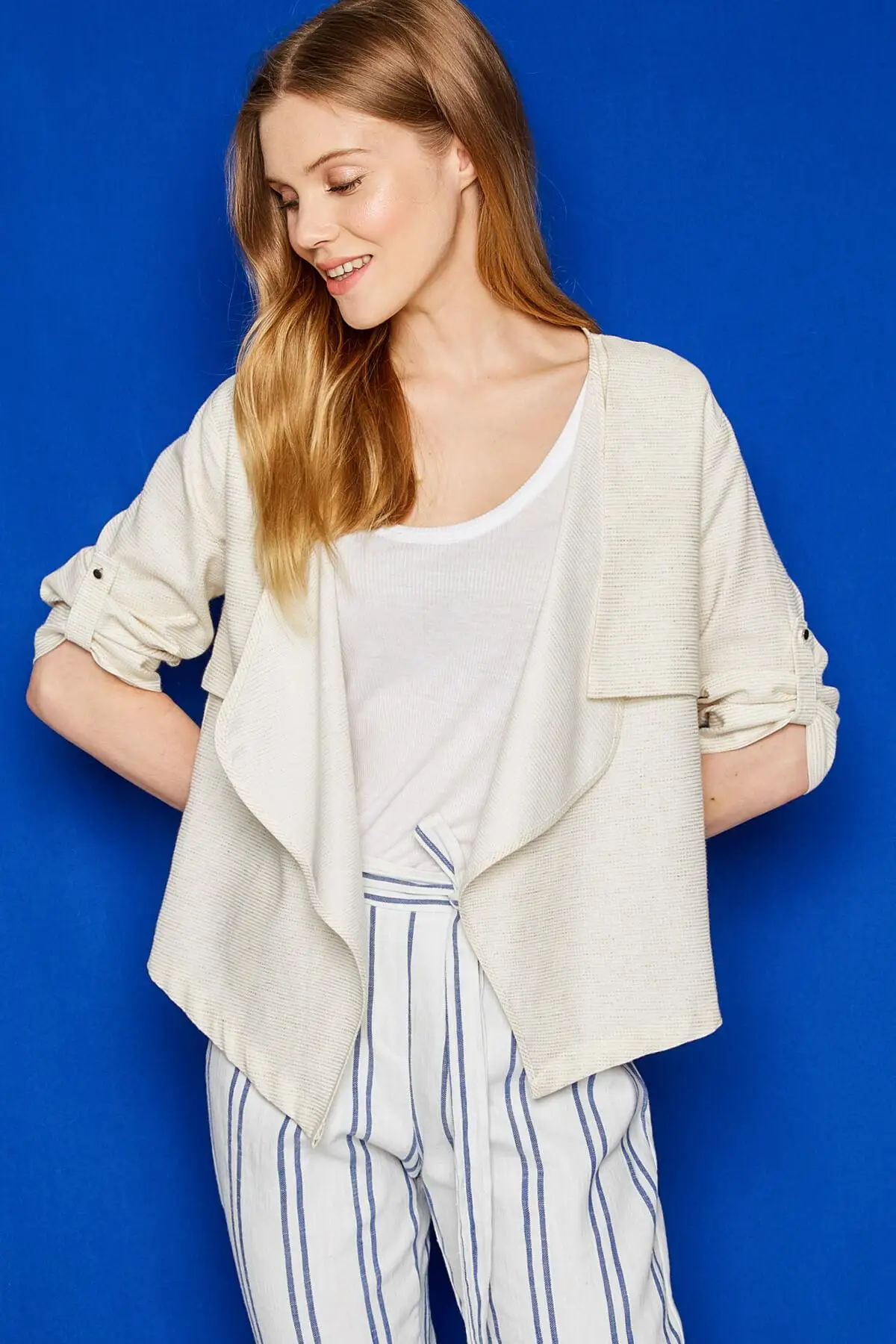 Koton Woman Beige Coat 7YAK58018PW