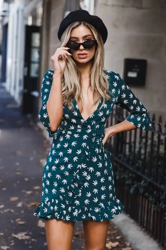 tropical print sundresses