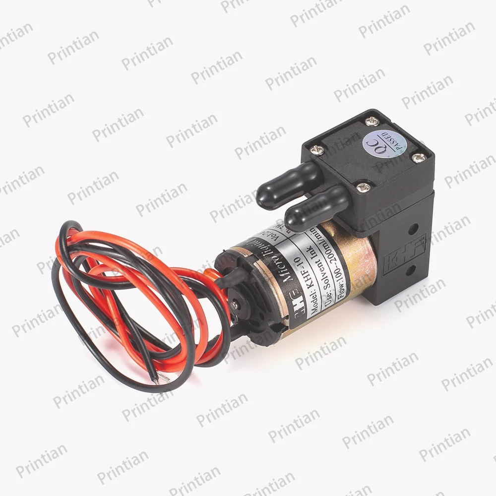 잉크젯 솔벤트 프린터 용 DC 24V 3W 100-200ml/Min 잉크 펌프 크리스탈 Gongzheng 대형 프린터 용 KHF-10 솔벤트 잉크 펌프