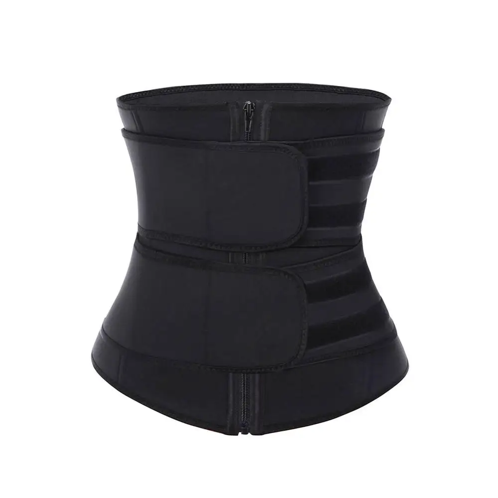 Черный Женский s Body Shaper Пояс для похудения неопреновый пояс для похудения женский пояс для похудения Cincher Body Shaper с наклейкой - Цвет: Черный