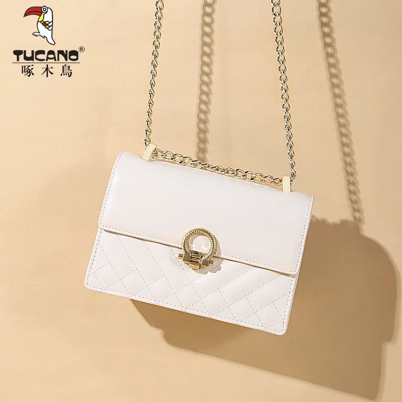 

TUCANO Chain Bag Women's 2019 New Style Fashion Shoulder Bag Fashion Square Bag Casual Shoulder Bag Simple WOMEN'S Bag