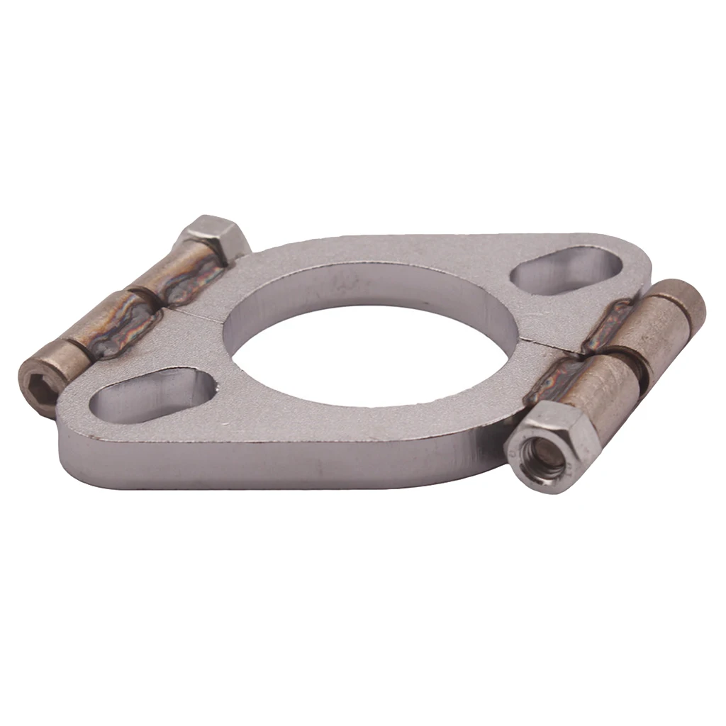 Exhaust Flange, 2inch Flat Oval Split Repair Exhaust Flange Replacement Accessory