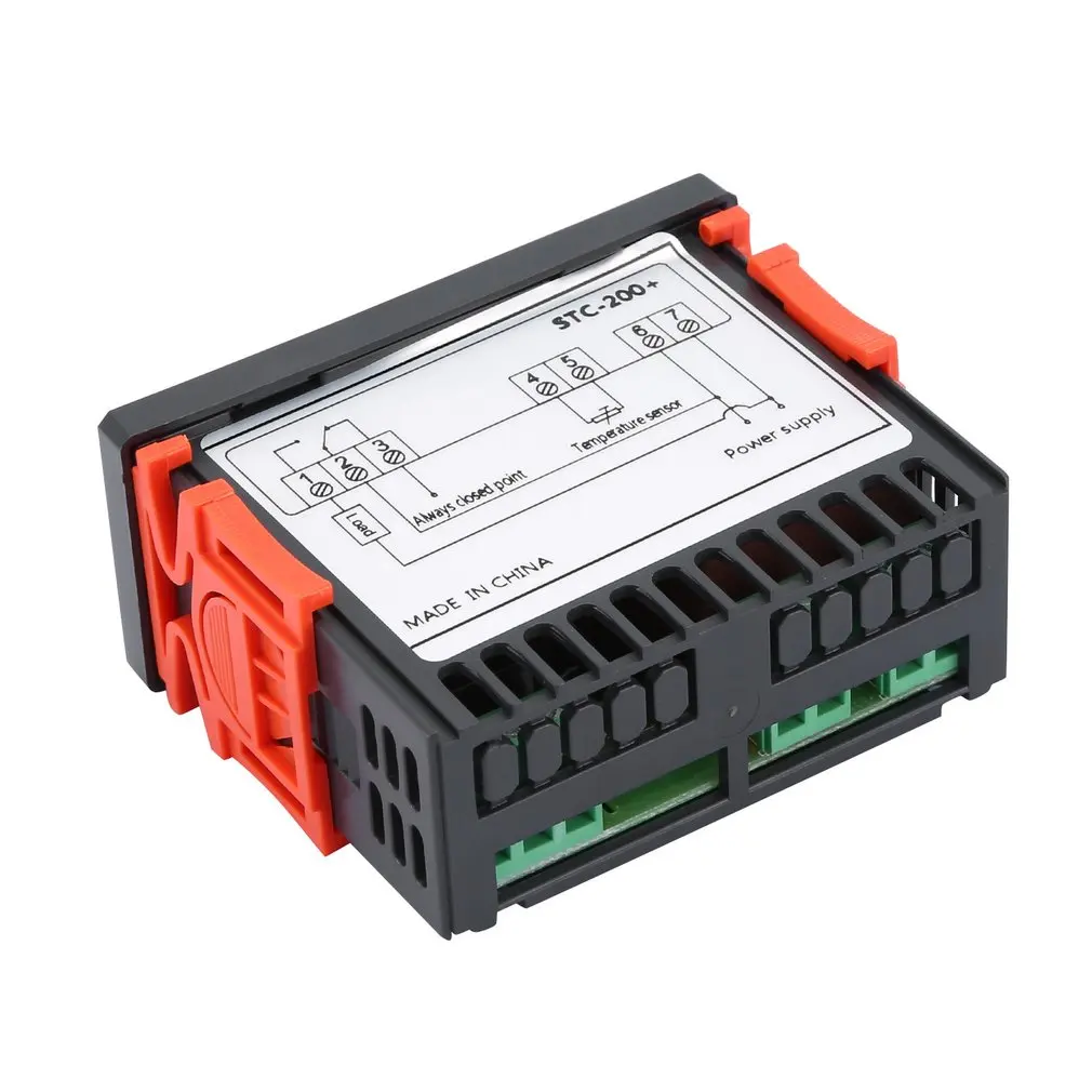 STC-200+ Digital Control Temperature Microcomputer Thermostat Switch Regulator Adjustable Thermometer Thermoregulator