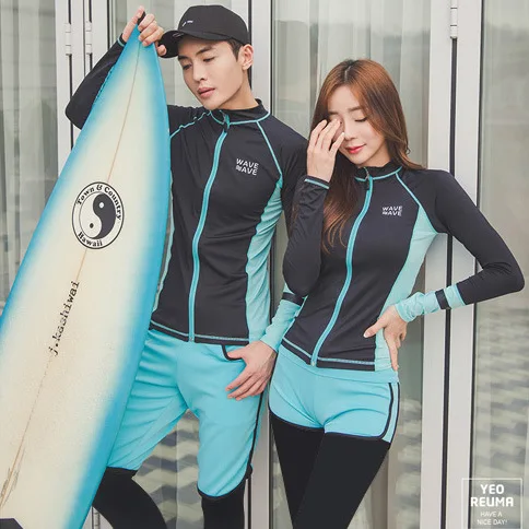 

Couples Diving Suit Women's Men's Split Type Long Sleeve Trousers Jellyfish Clothing Snorkeling Surfing Swimsuit Quick-Dry Sun-r