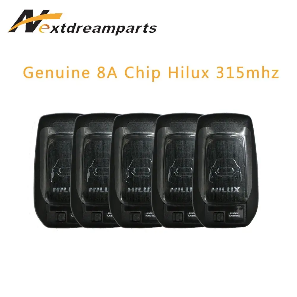 

Genuine 8A Chip Remote Car Key for Hilux Toyota remote key 315mhz 2 buttons
