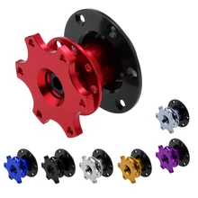 Универсальный Алюминий сплава гоночный руль Quick Release концентратор адаптер выхватить Босс комплект для детей возрастом от 6 отверстий рулевого колеса концентратор 8,5x7 см
