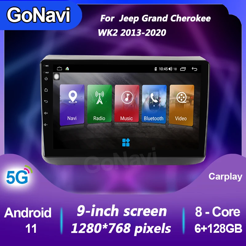 Gonavi Car Auto Multimedia Player For Jeep Grand Cherokee Wk2 Android