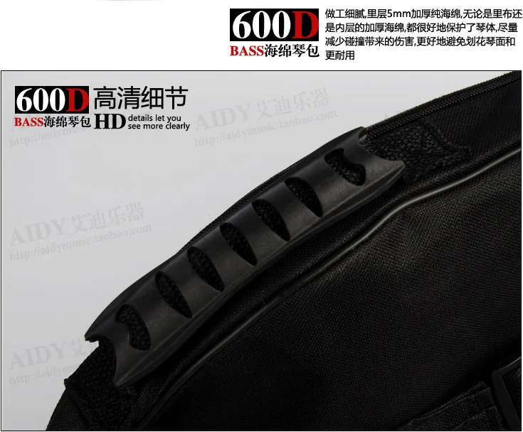 Electric BASS Bag Waterproof Bag 5mm Thicken Padded Gig Case