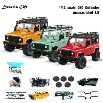 

D90 1:12 Scale RC Crawler Car 4WD Remote Control Truck Unassembled RC Cars for Children Birthday Gift Christmas Gifts Mini Car