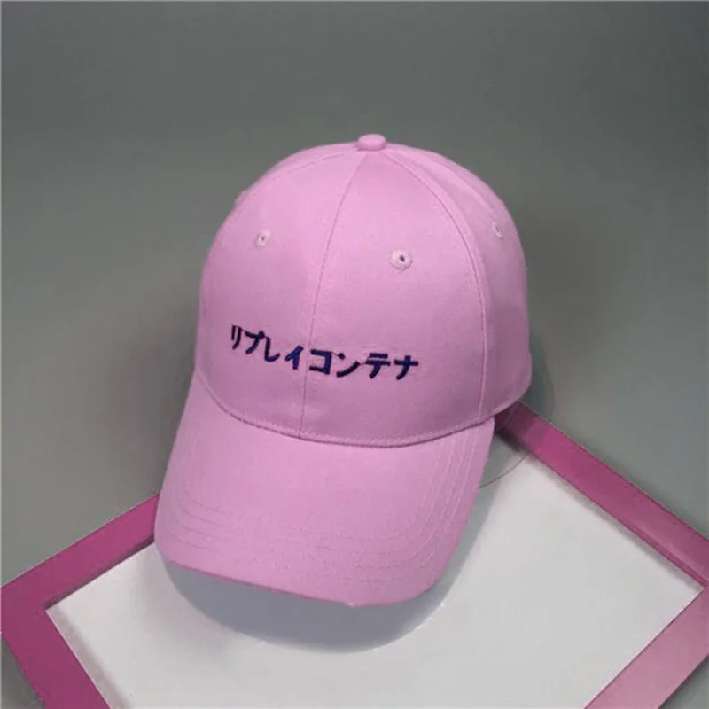 Модные спортивные кепки snapback, мужские однотонные японские регулируемые бейсбольные кепки с надписью для мужчин и женщин, хип-хоп бейсболки, мужские кепки
