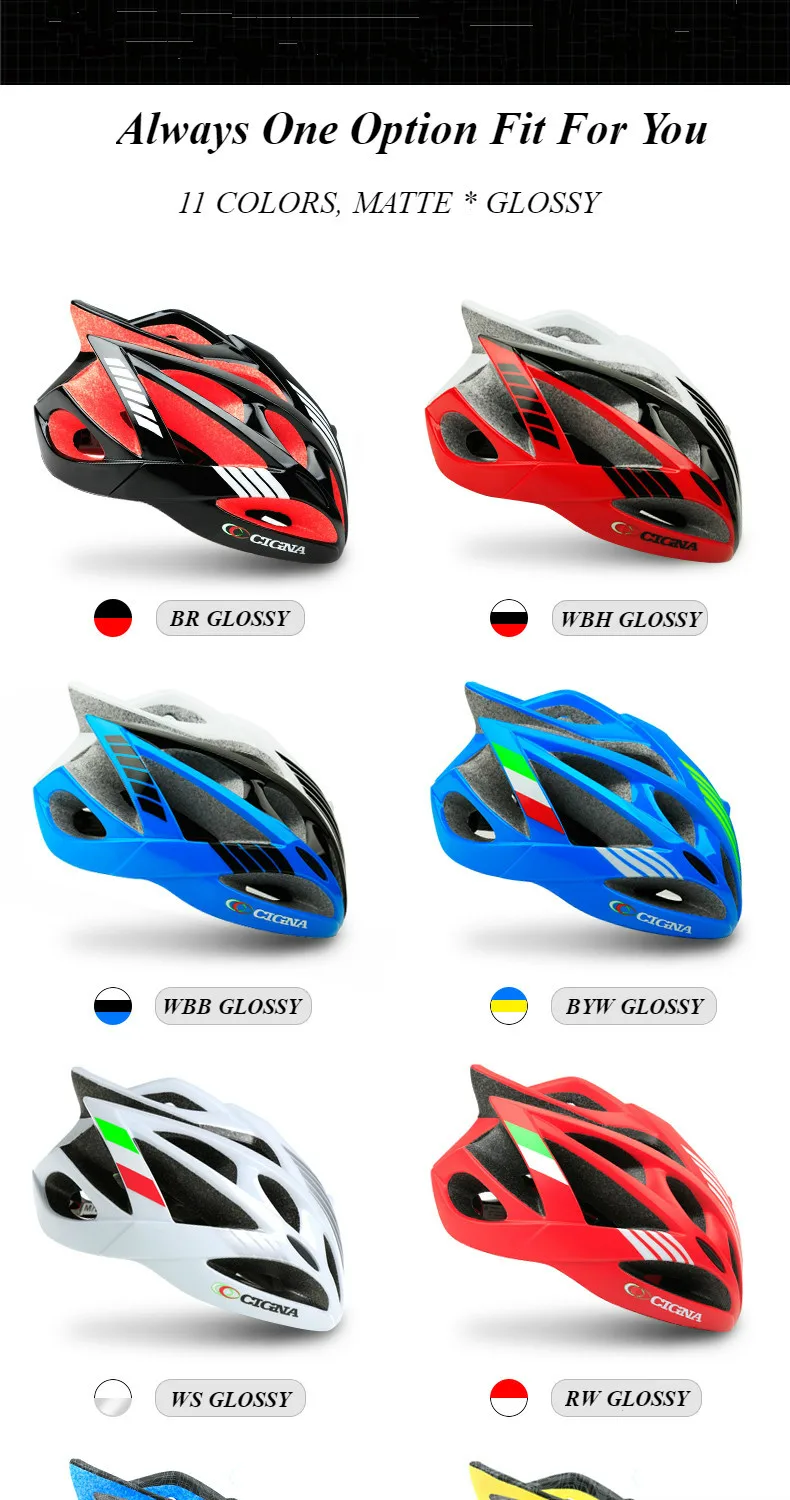 CIGNA шлем для велоспорта mtb и шоссейного велосипеда, супер светильник, шлем для мужчин и женщин, шлемы для шоссейного велосипеда, оборудование для велосипеда