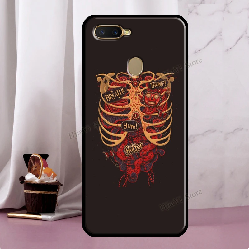 Medical Human Organs Brain Kidney Phone Case For OPPO A15 A91 A3S A5S A1K A52 A72 A5 A9 A31 A53 2020 A83 F5 Reno 4 Pro Z 2Z a cases for oppo phones