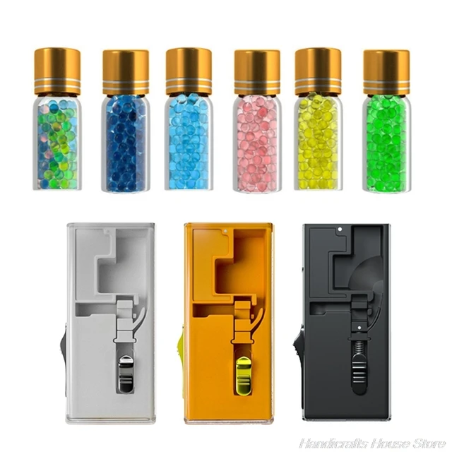 100 db Keverje Össze A Gyümölcs Ízű Mentol Kapszula Menta Gyöngyök Cigarettaszűrő Kefe Golyó Dohányzáshoz A07 21