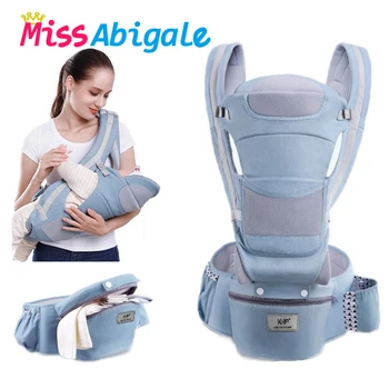 

MissAbigale Breathable Ergonomic Baby Carrier Backpack Infant Baby Carrier Kangaroo Hipseat Heaps Baby Sling Carrier Wrap