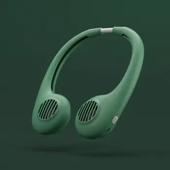 

Wearable Lazy Sports Halter Fan Mini Hanging Neck Fan USB Rechargeable Cover Halter Sports Fan Air Cooler Outdoor