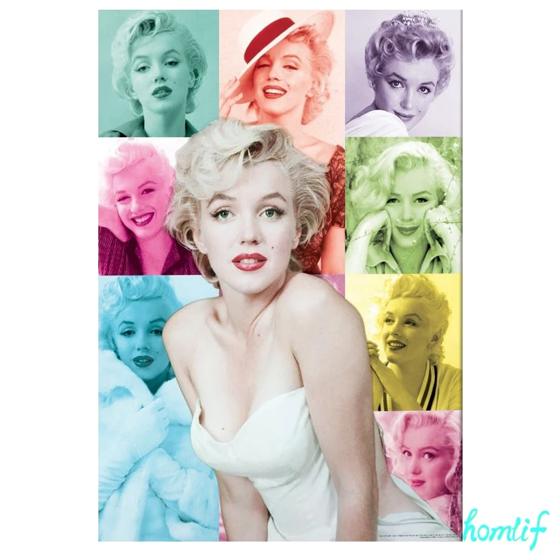 diy 5d diamond embroidery Marilyn Monroe Home Decoration 3d Painting Full square Mosaic kit Needlework Gift | Дом и сад
