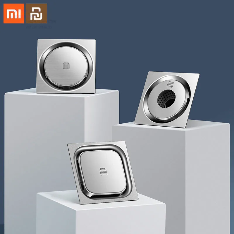 

Original xiaomi mijia floor drain deodorant insect-resistant 304 stainless steel swirl drainage floor drain