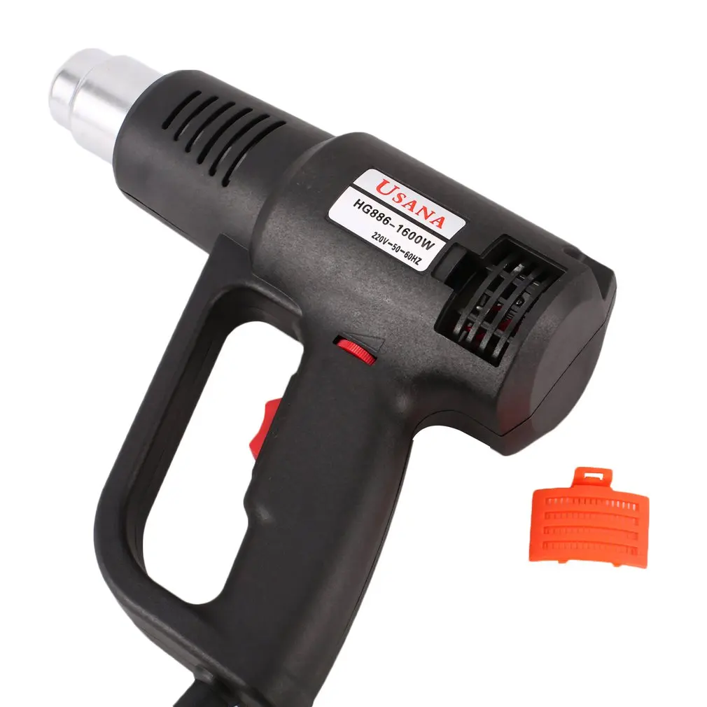 

HG866 2000W Electric Hot Air Heat Gun Temperature Adjustable Shrink Wrap Paint Stripper Dissolving DIY Tool + Nozzle EU