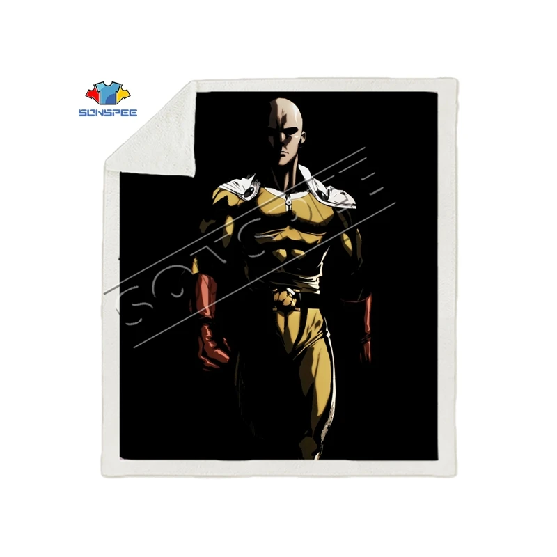 Аниме One PUNCH-MAN, Супермен, диван для путешествий, молодежное постельное белье, набивное одеяло с рисунком, покрывало для мальчиков и девочек, одеяло для путешествий - Цвет: 6
