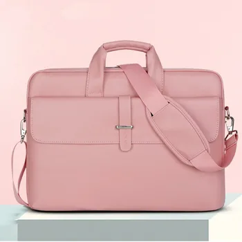 

Computer men's bag laptop bag for documents women's multifunction briefcase PU waterproof bags for women solid men's leather bag