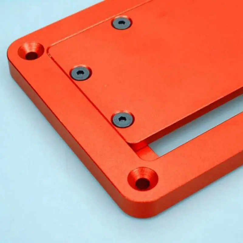 Алюминий циркулярная пила горло плиты флип DIY деревообрабатывающий стол крышка пластины
