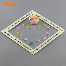 VOGVIGO, Новое поступление, 4 шт., русский алфавит, пластиковые бисквиты, штампы, для выпечки, DIY, помадка, инструменты для украшения торта