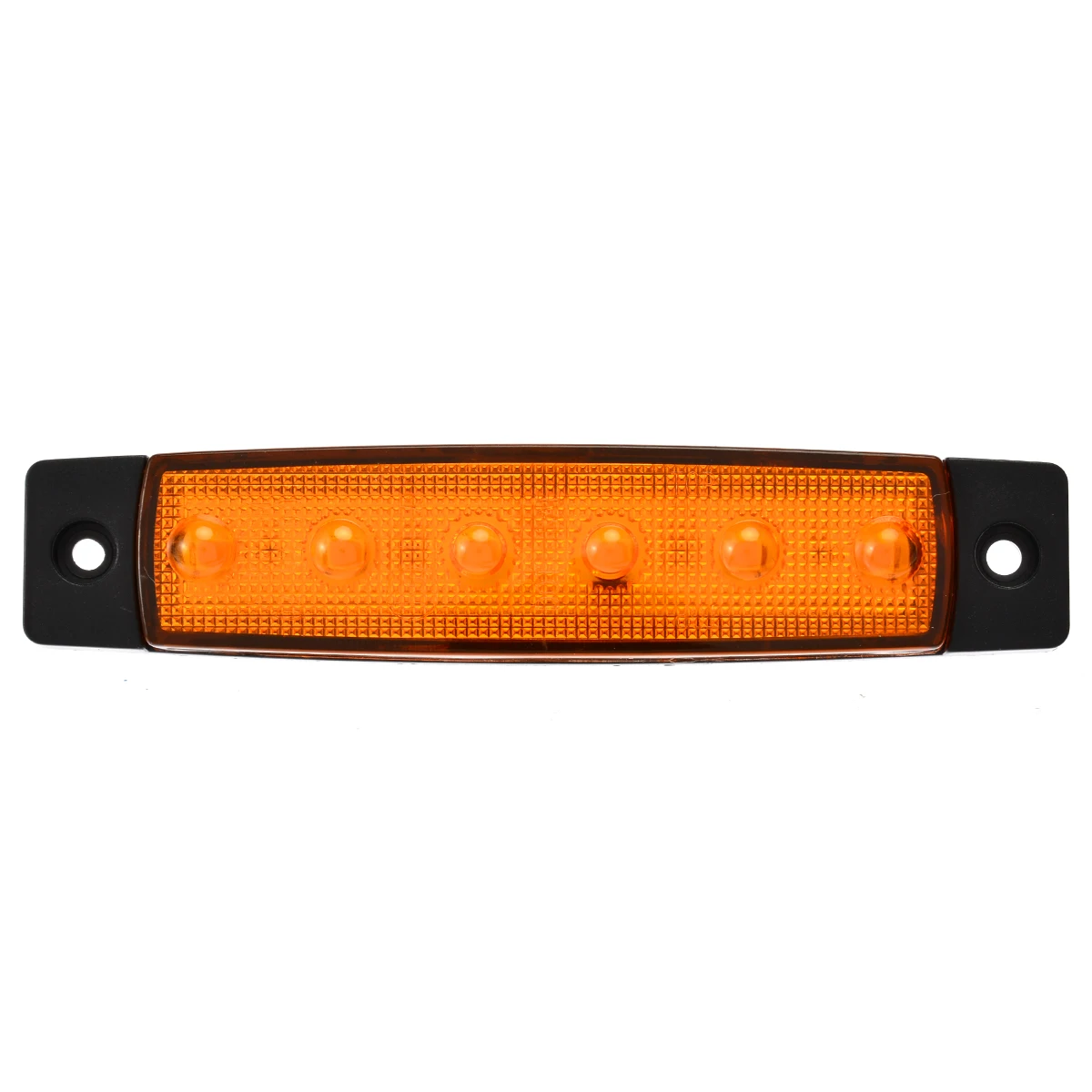 10pcs Amber Car External Lights LED 12V 6LED Auto Car Bus Truck Wagons Side Marker Indicator Trailer Light Rear Side Lamp