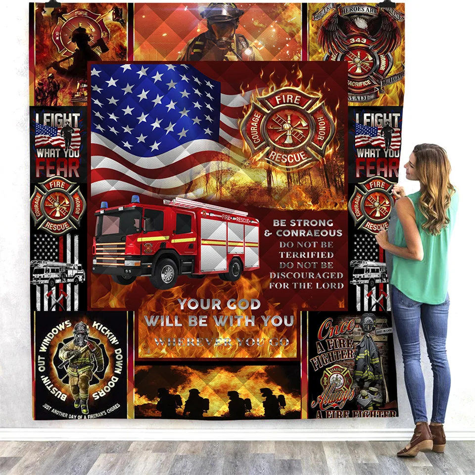 firefighter1 SOFTBATFY одеяло для кровати пожарного, мягкое, Прямая поставка - Цвет: firefighter1