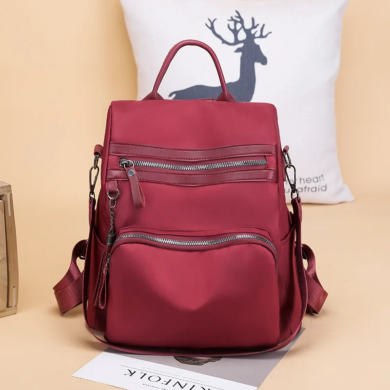 

2019 New Style Backpack Women's Korean-style Versatile Fashion Fashion Multi-Purpose School Bag Oxford Cloth Backpack