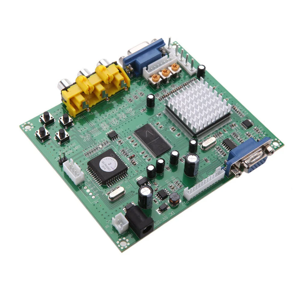 GBS8200 адаптер CGA/RGBS к VGA Портативный видео конвертер Модуль с проводом профессиональный Прочный PCB аксессуары мини игры