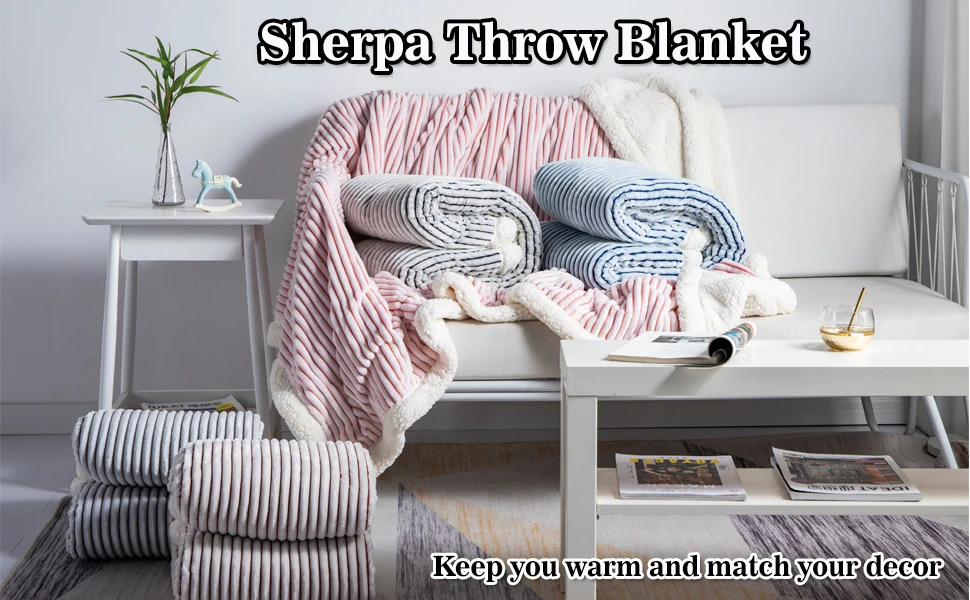 SHERPA BLANKET FOR COUCH