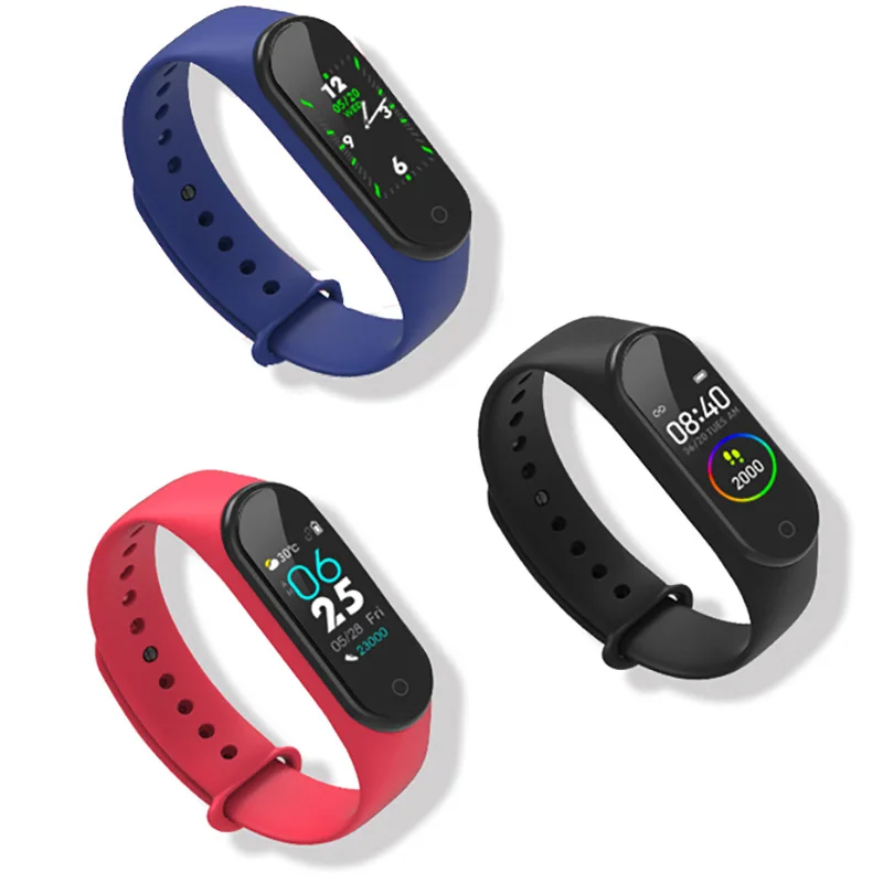 

M4 Smart band 4 Fitness Tracker Watch Sport bracelet Heart Rate Blood Pressure Smartband Monitor Health Wristband for ios androi