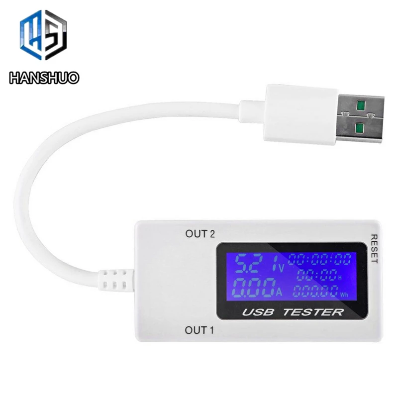 Миниатюрный USB тестер напряжения тока амперметр зарядки монитор порты цифровой
